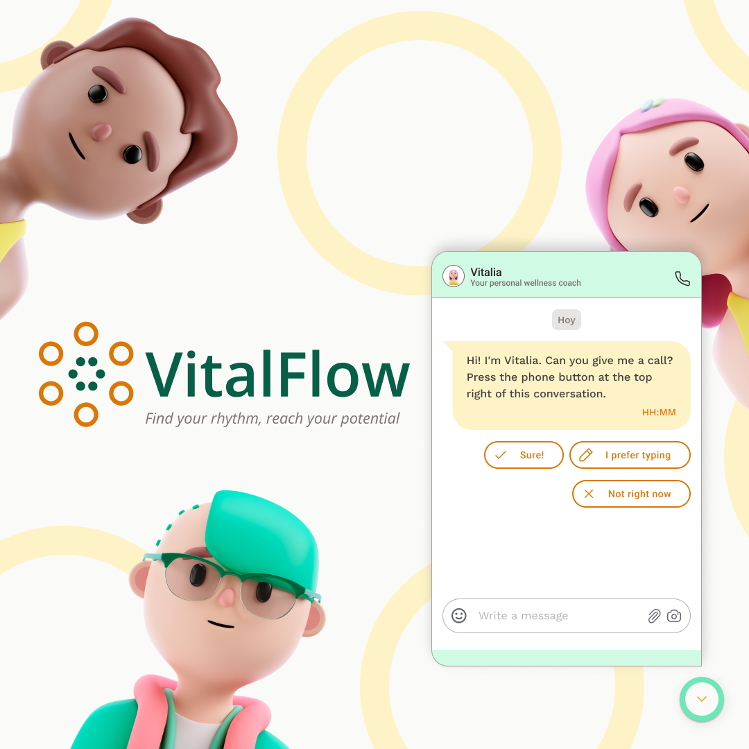 Vitalflow, a Health & Wellness coach for you home office